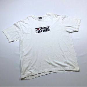 1990's TOMMY HILFIGER Flag Logo Spellout T-Shirt